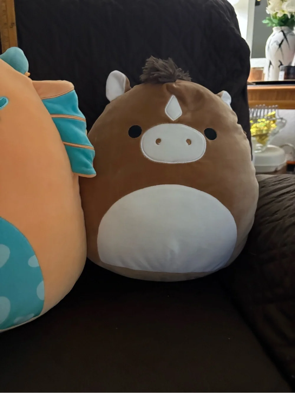 Squishmallows Orange Turquoise Gray Brown Plush Trio